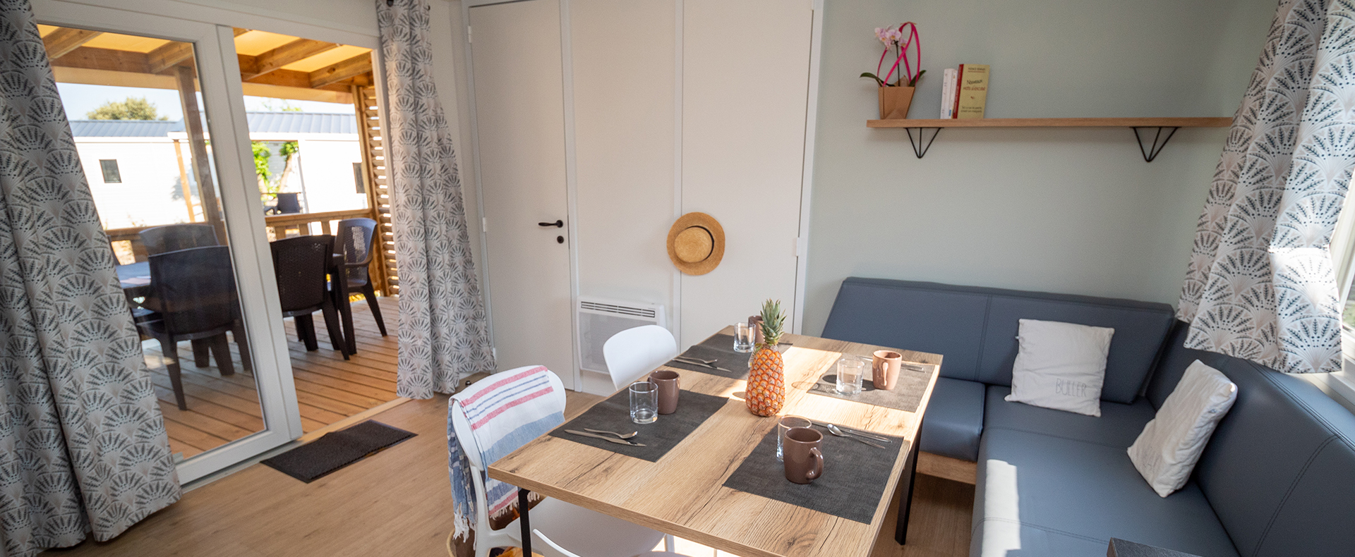 camping l'Ermitage Normandie offering mobile home rentals by the sea